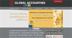 Desktop Screenshot of globalaccountingservices.com.au